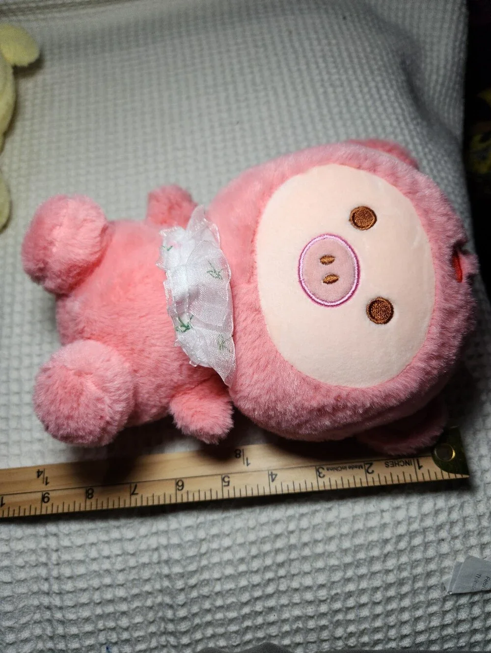 Plush Piglet Pair - Pink and Pale Yellow Soft Stuffed Animals